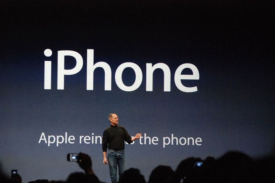 presentacion iphone steve jobs