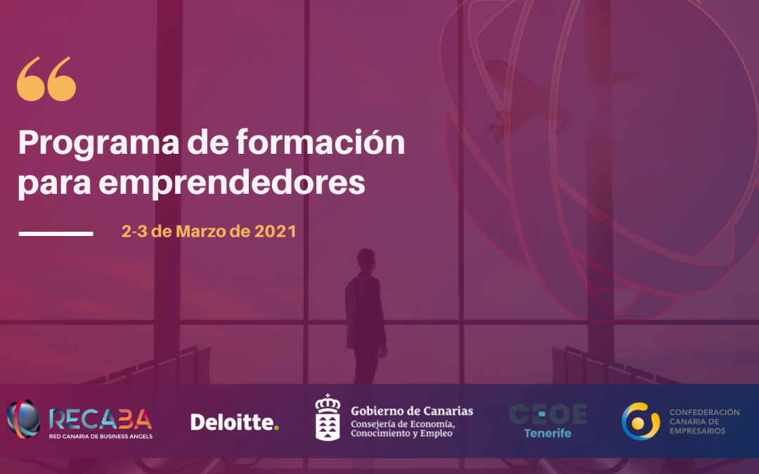 La Red Canaria de Business Angels (RECABA) pone en marcha el Programa de formación para emprendedores